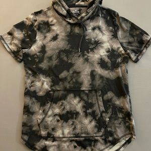 Tie die men’s short sleeve hoodie
